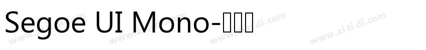 Segoe UI Mono字体转换